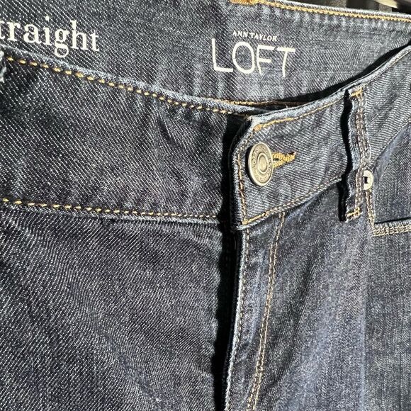 Loft Curvy Straight leg jeans Vintage Dark Wash Size 10/30 - Picture 10 of 16